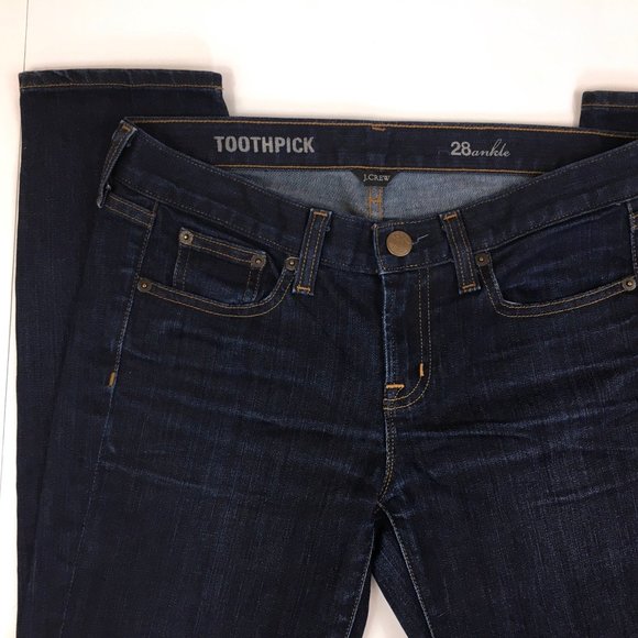 J Crew Toothpick Skinny Ankle Jeans sz 28 - Picture 3 of 7